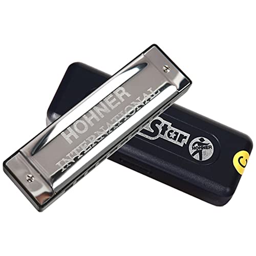 Mundharmonika International Hohner Harmonica Silver Star 10 Holes Gaita Diatonische Tonart C Blues Jazzband Mundharmonika Instrumentos musicais harp von Bleyoum