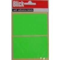 Blick Fluorescent Green Aufkleber 50mm x 80mm (8 Aufkleber) von Blick