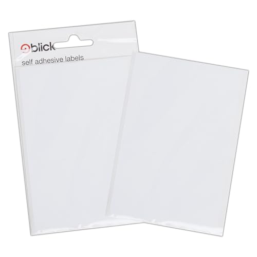 Blick White Aufkleber 80mm x 120mm (7 Aufkleber) von Blick