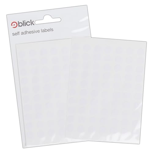 Blick White circle Aufkleber 8mm (490 Aufkleber) von Blick