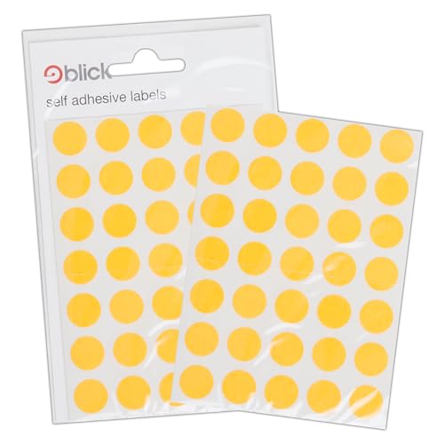 Blick fluorescent orange circle Aufkleber 13mm (140 Aufkleber) von Blick