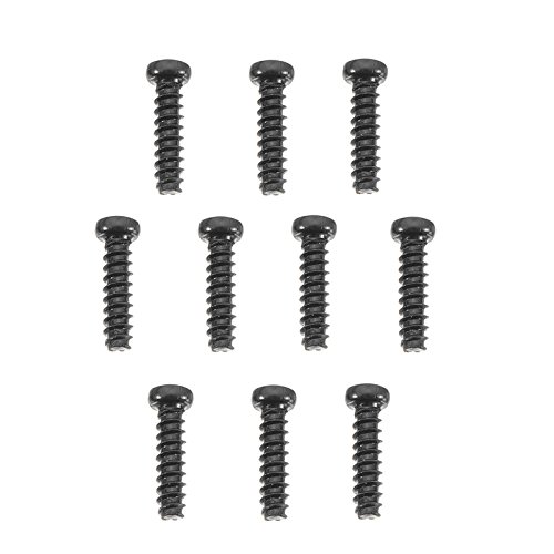 BliliDIY 10 Stücke 25-Ls01 2,6Mm Rundkopf Schwarz Schraube Für 9125 1/10 Rc Autoteile von BliliDIY