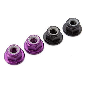 BliliDIY 4 Stücke M5 Motor Schraubenmutter Cw/CCW Gewinde Für Br2205 Bürstenlose Motoren Rc Drone FPV Racing - Schwarz & Lila von BliliDIY