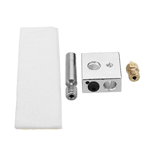 BliliDIY CTC Mk8 0.4 Mm Extruderdüse + PTFE-Hals + Heizblock + Isolierband-Hotend-Kit Für 3D-Drucker von BliliDIY