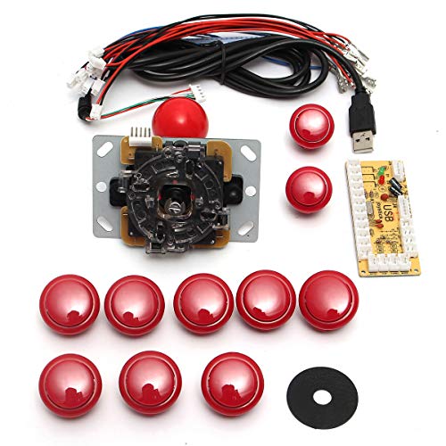 BliliDIY Doppelspieler Red Game DIY Arcade-Spielekonsole Set-Kits Ersatzteile USB-Encoder Für Pc-Doppel-Joysticks Und -Tasten BliliDIY Doppelspieler Red Game DIY Arcade-Spielekonsole Set-Kits Ersatzteile USB-Encoder Für Pc-Doppel-Joysticks Und -Tasten von BliliDIY