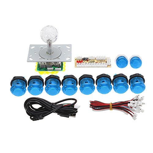 BliliDIY Pc USB Joystick Controller Druckknopf DIY Set Kit Für Arcade-Spiel - Rot von BliliDIY