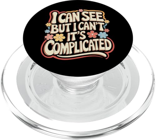 Blind, ich kann sehen, aber ich kann nicht, es ist kompliziert PopSockets PopGrip für MagSafe Blind, ich kann sehen, aber ich kann nicht, es ist kompliziert PopSockets PopGrip für MagSafe von Blind Blindness Visually Impaired People