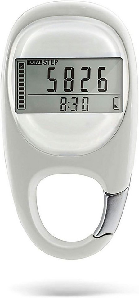 BlingBin Schrittzähler 3D Pedometer mit Schlafmodus (1-tlg., Genaue Berechnung von Schritten, Entfernung und Kalorien), Zielvorgabe, 7-Tage-Speicher, Automatischer Schlaf von BlingBin