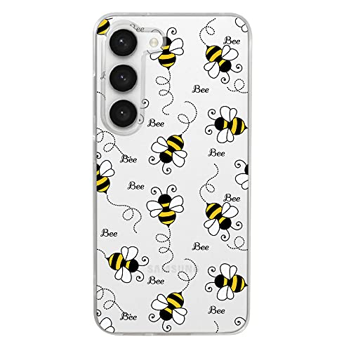 Blingy's Samsung Galaxy S23 Plus Hülle, Frauen Mädchen Mode Lustig Bienen Design Niedlich Tier Stil Transparent Weich TPU Schutzhülle Kompatibel für Samsung Galaxy S23 Plus 6,6 Zoll (Bienenstil) von Blingy's