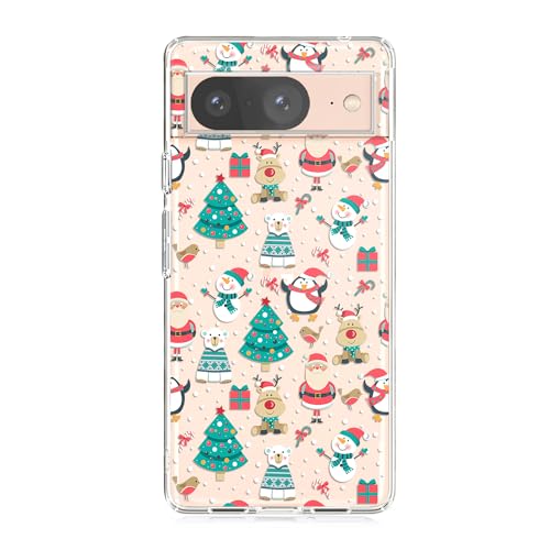 Blingy's Schutzhülle für Google Pixel 8, Weihnachtsmuster mit Weihnachtsmann, Rentier, Schneemann, Winterurlaub-Design, transparent, weiches TPU, 15,7 cm (6,2 Zoll), Weihnachtsmann-Mix) Blingy's Schutzhülle für Google Pixel 8, Weihnachtsmuster mit Weihnachtsmann, Rentier, Schneemann, Winterurlaub-Design, transparent, weiches TPU, 15,7 cm (6,2 Zoll), Weihnachtsmann-Mix) von Blingy's
