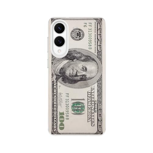 Blingy's Schutzhülle für S25, lustiges Einhundert-Dollarschein-Muster, Geldstil, weiche TPU-Schutzhülle ($100 Bill, S25E) von Blingy's
