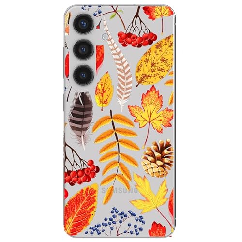 Blingy's Schutzhülle für Samsung Galaxy S24 Plus, süßes Herbstblätter-Muster, farbenfroher Herbststil, transparent, weiches TPU, transparent, kompatibel mit Samsung Galaxy S24 Plus 17,5 cm (6,7 Zoll), Blingy's Schutzhülle für Samsung Galaxy S24 Plus, süßes Herbstblätter-Muster, farbenfroher Herbststil, transparent, weiches TPU, transparent, kompatibel mit Samsung Galaxy S24 Plus 17,5 cm (6,7 Zoll), von Blingy's