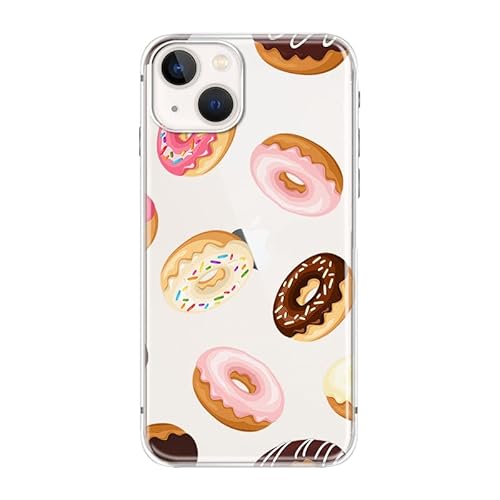 Blingy's Schutzhülle für iPhone 14, Damen und Mädchen, niedlicher Donut-Stil, schönes Dessert-Muster, lustig, TPU-Schutzhülle, kompatibel mit iPhone 14 6.1 Zoll (Donuts #2) von Blingy's