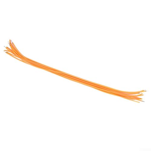 BlissfulAbode 2200 K 10 Stück Glühlampenteile LED3 V flexibles Filament LED-Dioden flexibler Filam warmweiß DC3 V Spannung (300 mm) von BlissfulAbode