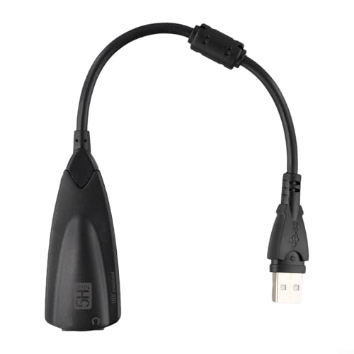BlissfulAbode 5HV2 Stereo 7.1 Kanal kabelgebundene Soundkarte – verbessern Sie Ihr Spielerlebnis (schwarz) von BlissfulAbode