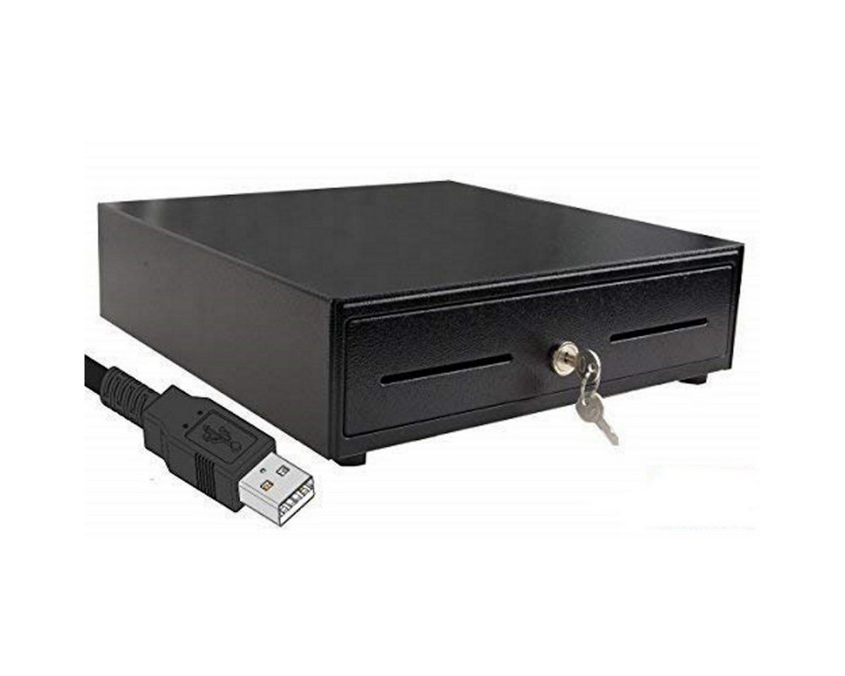 BlitzKasse Geldkassette USB Kassenlade iQCash330USB 33x35x10cm Kassenschublade Geldlade von BlitzKasse