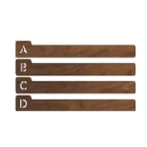 Blmirror 4 Stück -Schallplattenteiler, Alphabetische Vinyl-Schallplatten-Aufbewahrungsteiler AD, Schallplattenhalter-Organizer-Anleitungen, Langlebig, Einfach zu Verwenden von Blmirror