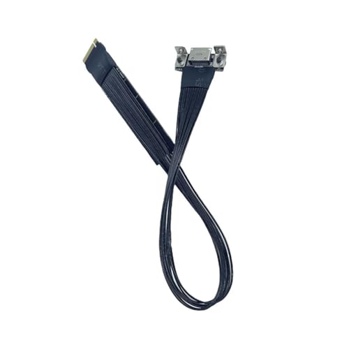 Blmirror M.2 auf Oculink 4i Verlängerungskabel für M.2 Mkey NVME auf SFF8611 Adapterkabel PCIe 4.0 X4 Gen4 Versilbertes Kabel 40 cm von Blmirror