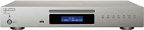 BLOCK C-250 CD-Player kompatibel mit HDCD, CD-R, CD-RW, MP3, Silver von Block