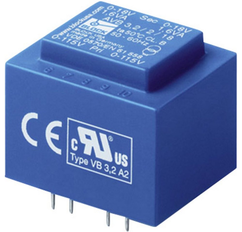 Block Block AVB 2,3/2/24 Printtransformator 2 x 115 V 2 x 24 V/AC 2.30 VA 47 Trafo Block Block AVB 2,3/2/24 Printtransformator 2 x 115 V 2 x 24 V/AC 2.30 VA 47 Trafo von Block