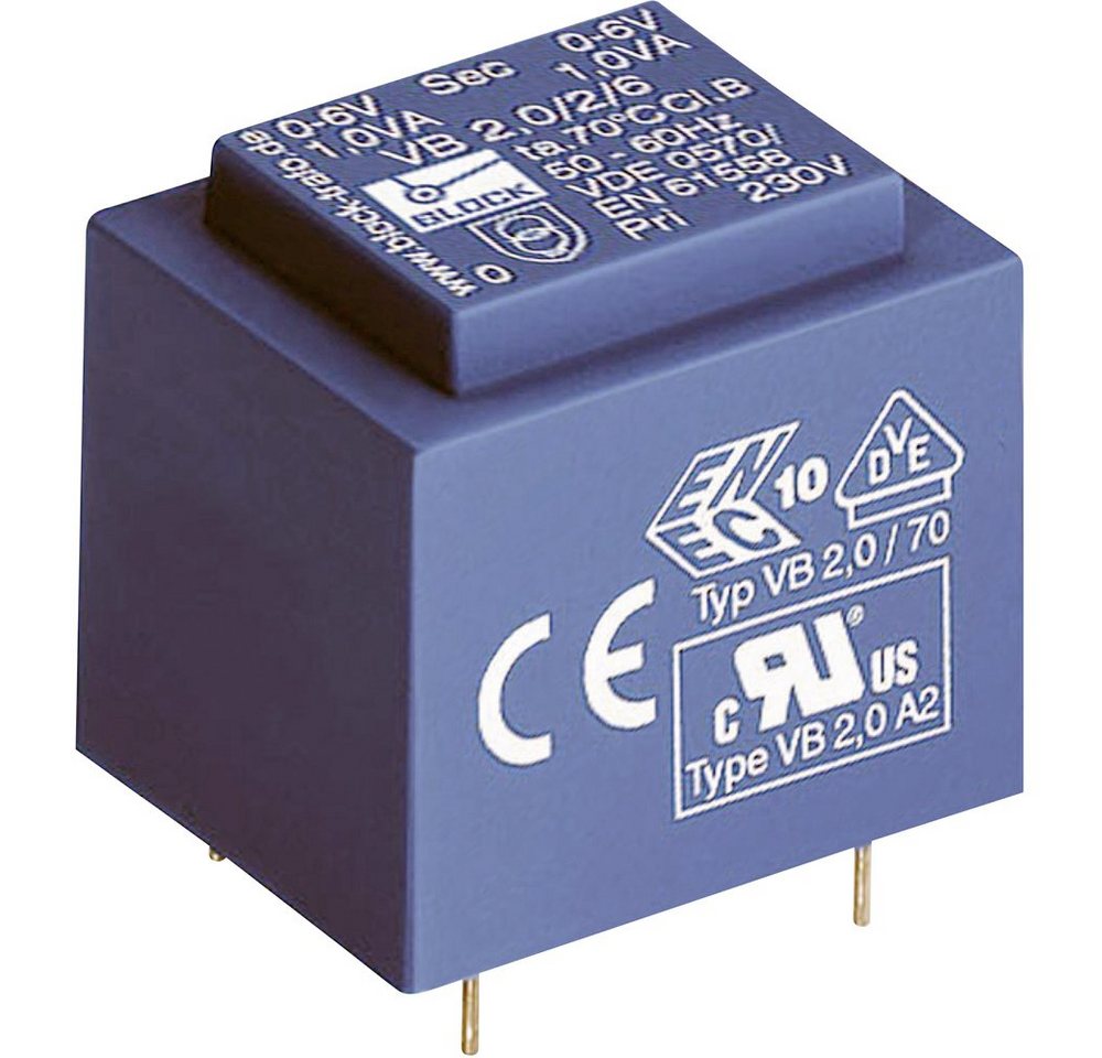 Block Block VB 2,8/1/15 Printtransformator 1 x 230 V 1 x 15 V/AC 2.80 VA 186 Trafo Block Block VB 2,8/1/15 Printtransformator 1 x 230 V 1 x 15 V/AC 2.80 VA 186 Trafo von Block