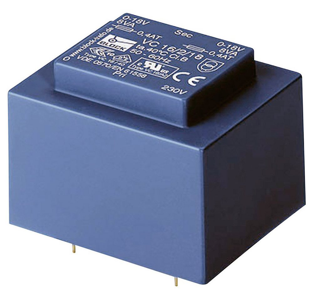 Block Block VC 16/1/9 Printtransformator 1 x 230 V 1 x 9 V/AC 16 VA 1.77 A Trafo von Block