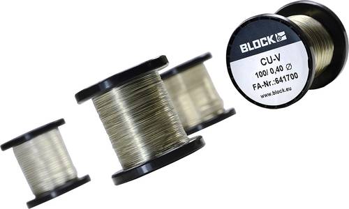 Block Kupferdraht Außen-Durchmesser (ohne Isolierlack): 1.50mm 5m 0.10kg von Block