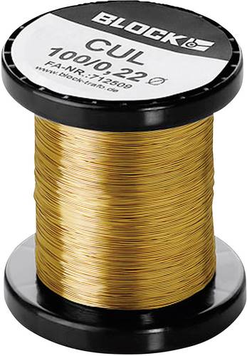 Block Kupferlackdraht Außen-Durchmesser (ohne Isolierlack): 1.12mm 23m 0.20kg von Block