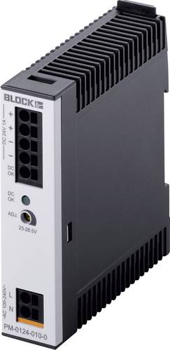 Block PM-0124-010-0 Hutschienen-Netzteil (DIN-Rail) 24 V/DC 1A 24W Anzahl Ausgänge:1 x Inhalt 1St. von Block