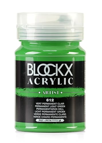 Blockx 65612BXC – Acryl, permanentes Grün, Hellgrün – Topf 500 ml von Blockx