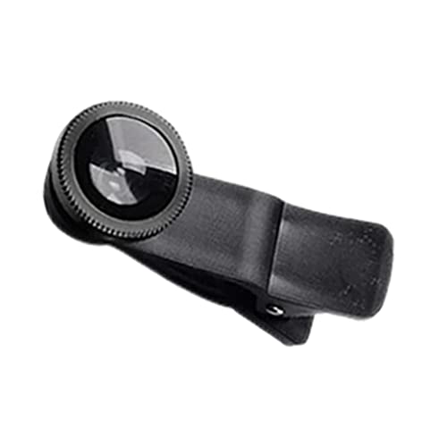 Blogiiup Telefon Fisheye Objektiv, 3 In1 Weitwinkelfisch-Augen-Makrolinsen, Teleskop-Zoom-Fischauge-Objektive, Clip-on-Universal-Objektiv für Mobiltelefone (schwarz) von Blogiiup