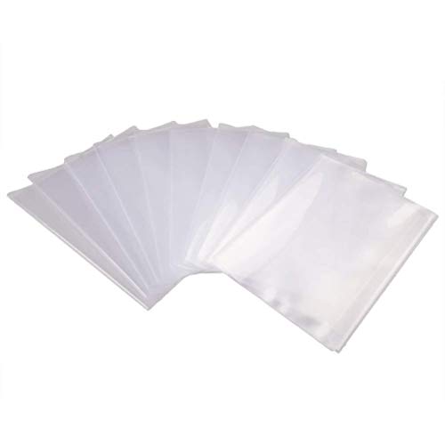Bloomeet 10 Stück A4 transparente Buchumschläge aus wasserdichtem Kunststoff (305 mm x 215 mm) von Bloomeet
