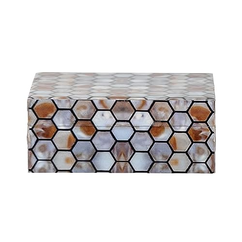 Bloomingville Domino Box mit Deckel, Braun, Harz von Bloomingville