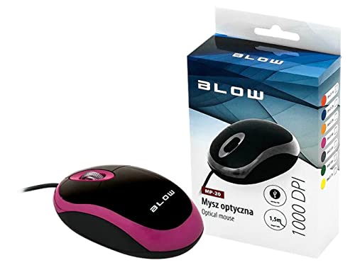 Marque + GENERIQUE – Optical Mouse Blow MP-20 Schnellwechselbasis USB Pink von Blow