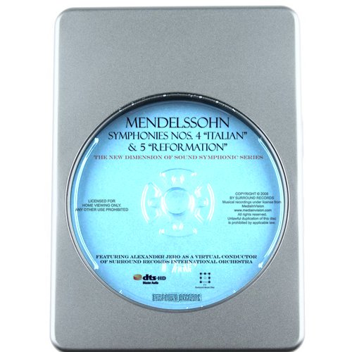 Mendelssohn: Symphonies Nos. 4'Italian' & 5'Reformation' - 7.1 DTS-HD 3D Sound Blu-ray Audio Signature Series von Blu-ray Music