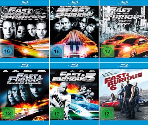 Fast and the Furious 1-6 (Teil 1+2+3+4+5+6) Collection [6-Blu-ray] von BLU-RAY
