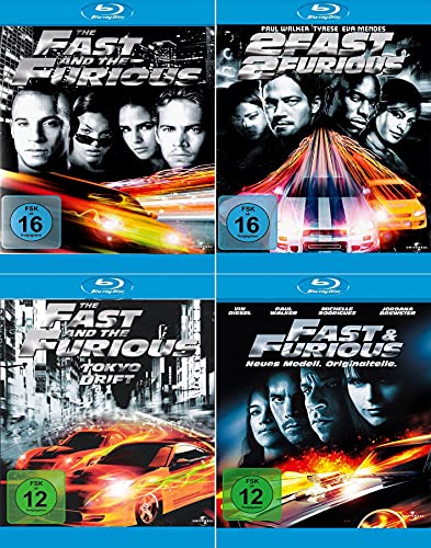 The Fast and the Furious 1-4 (Teil 1+2+3+4 Collection (4-Blu-ray) von BLU-RAY