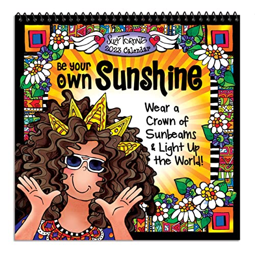 2023 Wandkalender zum Aufhängen "Be Your Own Sunshine", 19,1 x 19,1 cm. 12-Monatskalender von Suzy Toronto bietet Inspiration und Motivation für sie – von Blue Mountain Arts von Blue Mountain Arts