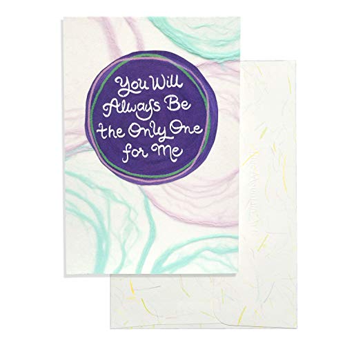 Blue Mountain Arts Grußkarte "You Will Always Be The Only One For Me" - Handgemachte Papierkarte ist perfekt, um ihm oder ihr zu sagen (HM019) von Blue Mountain Arts