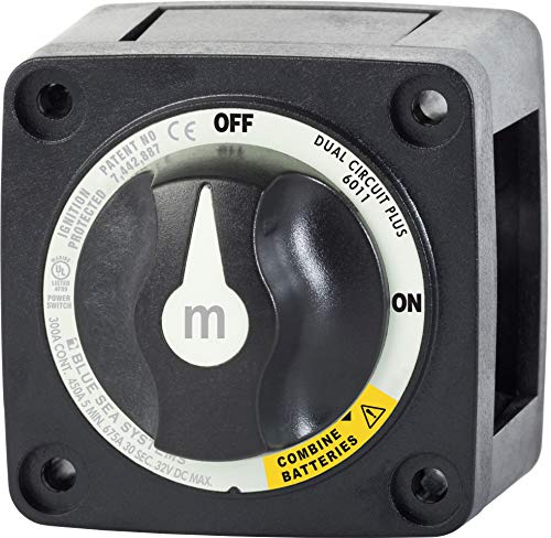 Blue Sea Systems 6011200 m-Serie Batterieschalter Dual CircuitPlus, schwarz Blue Sea Systems 6011200 m-Serie Batterieschalter Dual CircuitPlus, schwarz von Blue Sea Systems