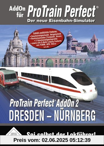 Pro Train Perfect - AddOn 2 Dresden-Nürnberg Pro Train Perfect - AddOn 2 Dresden-Nürnberg von Blue Sky Interactive