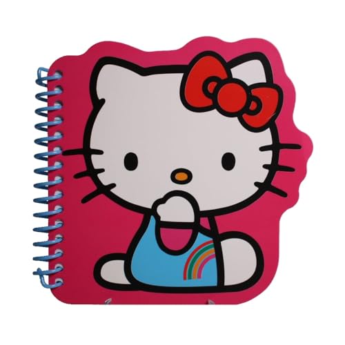 Blue Sky Studios Hello Kitty Notizbuch, Spiralbindung, rosa und blau, mit Regenbogen-Details Blue Sky Studios Hello Kitty Notizbuch, Spiralbindung, rosa und blau, mit Regenbogen-Details von Blue Sky Studios