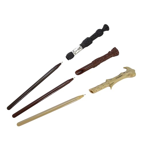 Harry Potter Zauberstab-Stift 3er Set, Schreibwaren zum Schreiben, Geschenke und Merchandise von Blue Sky Studios