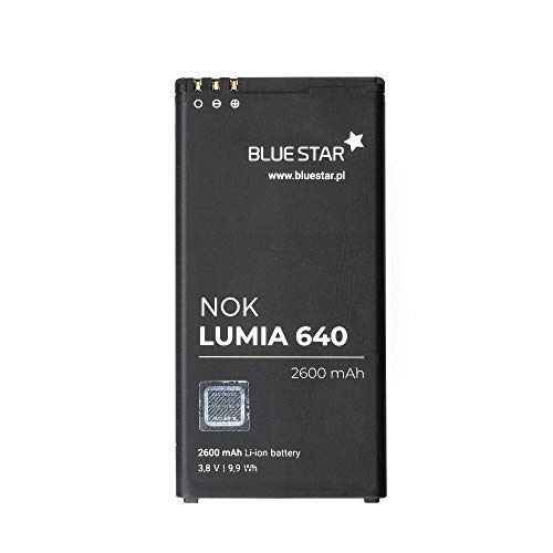 Bluestar Akku Ersatz kompatibel mit Nokia Lumia 640 2600mAh Li-lon Austausch Batterie Premium Accu T5C von Blue Star