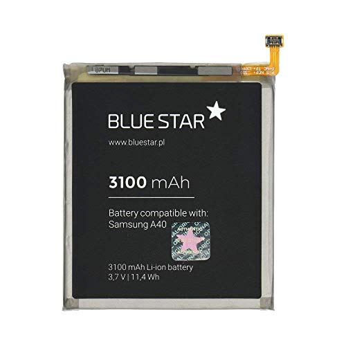 Bluestar Akku Ersatz kompatibel mit Samsung Galaxy A40 (A405F) 3100mAh Li-lon Austausch Batterie Accu EB-BA405ABE von Blue Star