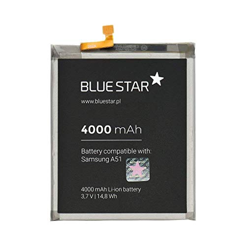 Bluestar Akku Ersatz kompatibel mit Samsung Galaxy A51 (A515F) 4000mAh Li-lon Austausch Batterie Accu EB-BA515ABY von Blue Star