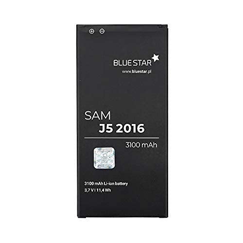 Bluestar Akku Ersatz kompatibel mit Samsung Galaxy J5 2016 (SM-J510) 3100 mAh Austausch Batterie EB-BJ510CBE von Blue Star
