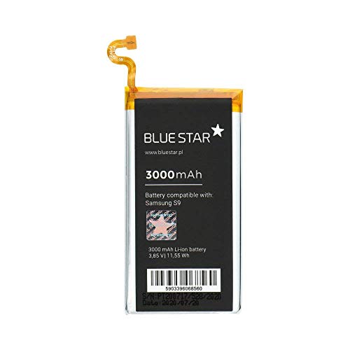 Bluestar Akku Ersatz kompatibel mit Samsung Galaxy S9 (G960F) 3000mAh Li-lon Austausch Batterie Accu EB-BG960ABE von Blue Star
