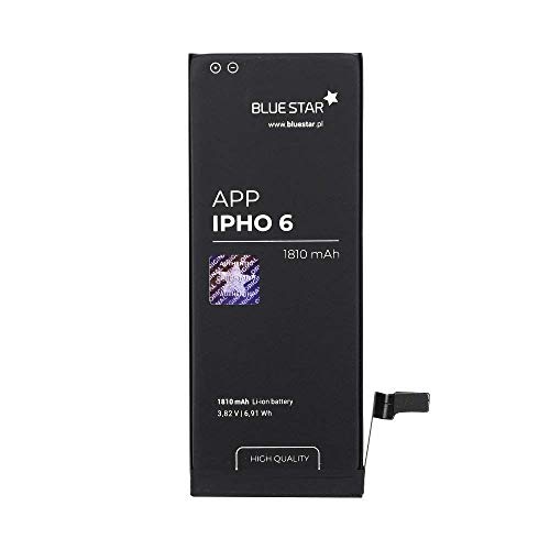 Bluestar Akku Ersatz kompatibel mit iPhone 6 1810 mAh Austausch Batterie Handy Accu APN 616-0805 von Blue Star