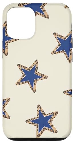 Marineblaues Stern-Leoparden-Motiv, niedlich Hülle für iPhone 12/12 Pro Marineblaues Stern-Leoparden-Motiv, niedlich Hülle für iPhone 12/12 Pro von Blue Star